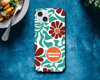 Miracles Happen iPhone Case - Christian Motivational Phone Cover - Inspirational Miracle Quotes