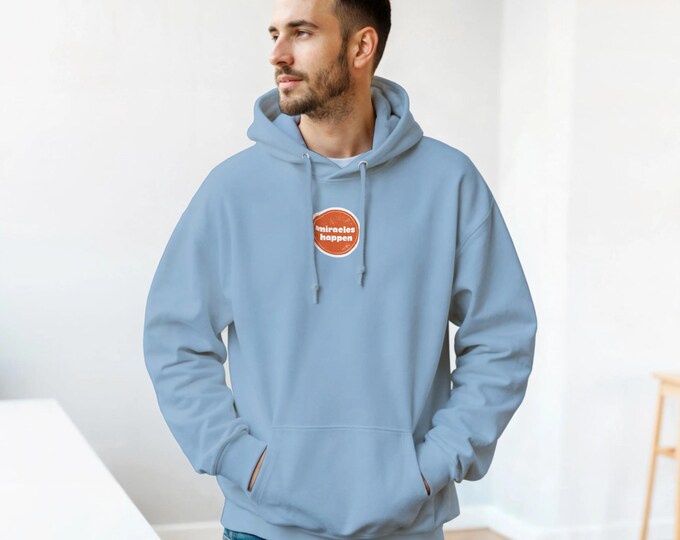 Miracles Happen Hoodie - Christian Hoodie for Believers - Casual Sunday Wear