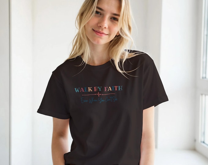 Walk By Faith T-Shirt | Christian Living Tee, Perfect Gift for Teens