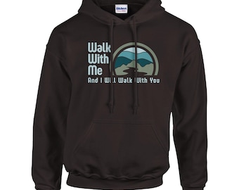Walk With Me Hoodie - Youth Faith Spirtitual Quote - Perfect Gift for Teens