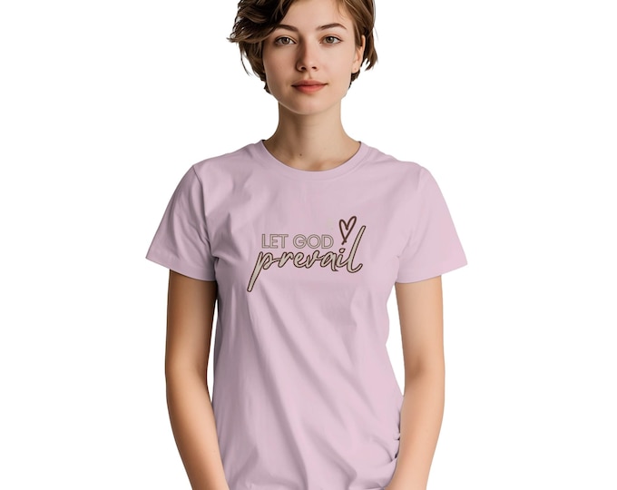 Let God Prevail T-Shirt | Casual Christian Apparel | Follow Jesus & Embrace Faith