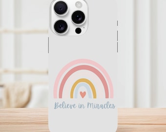 Believe in Miracles iPhone Case - Inspirational Christian Theme - Youth and Church Activities