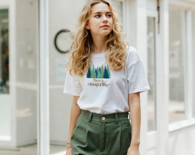 Inspirational Forest Tree T-Shirt - Motivational Quote Tee for Everyday Hope
