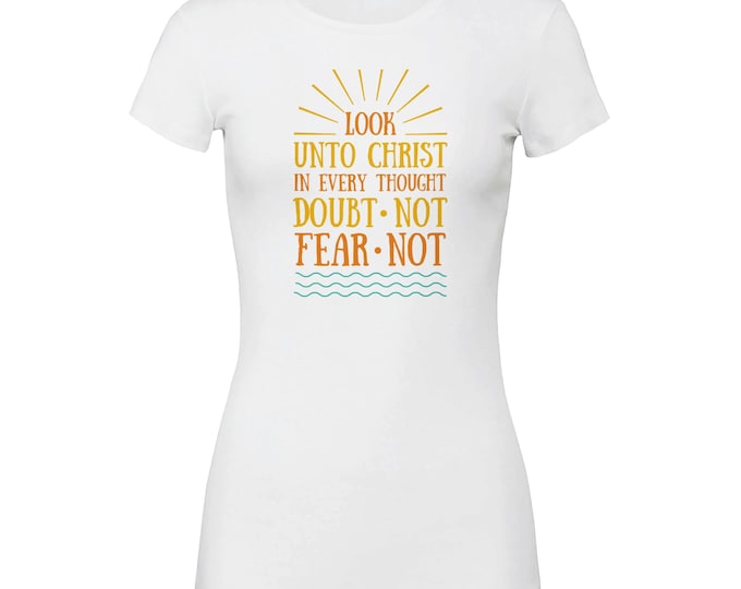 Look Unto Christ T-Shirt - Inspirational Christian Wear for Easter & Everyday Faith