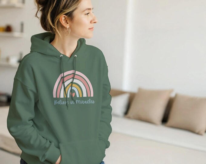 Believe in Miracles Hoodie - Inspirational Christian Sweatshirt - Faith & Hope Apparel
