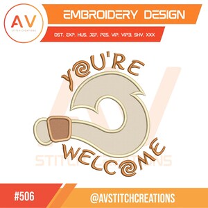 Magical Fish Hook Island Hero Applique Machine Embroidery Design, PES JEF DST 4x4 5x7 8x8 Hoop Sizes