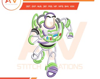 Ranger de l'espace. Motif de broderie. Fichier de broderie machine. Tailles de cerceau 4x4, 5x7, 8x8.