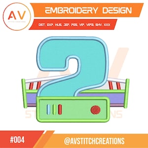 Space Ranger numer dwa. Wzór aplikacji. Plik do haftu maszynowego, rozmiary tamborków 4x4, 5x7, 8x8.