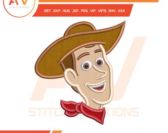 Sheriff Toy Western Held Maschinenstickerei Applikation, PES JEF DST 4x4 5x7 8x8