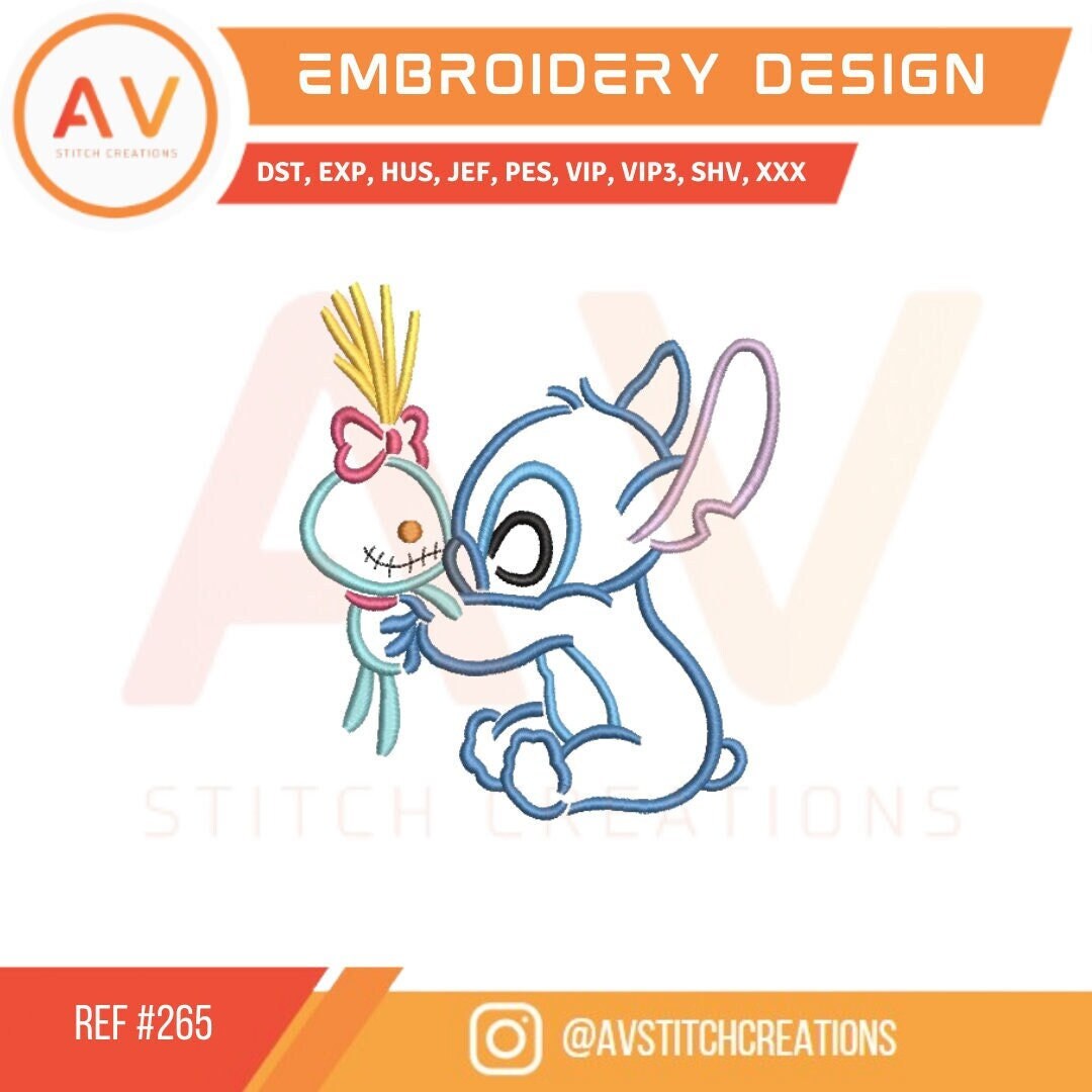 Stitch Alien. Embroidery Design. Machine Embroidery File. (4x4, 5x7 ...