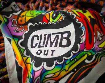 Bandana imprimé cachemire arc-en-ciel Climb Out