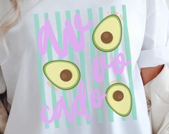 Avocado lustiges Shirt, süßes Avocado Wortspiel T-Shirt, Foodie Geschenk Shirt, Comfort Colors Grafik T-Shirt, lustiges Food-Liebhaber-Top