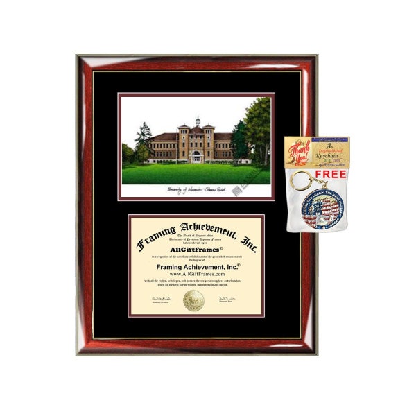 University of Wisconsin Stevens Point diploma frames lithograph UWSP degree frame campus image certificate framing graduation gift college