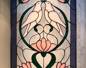 Alphonse Mucha - Topaz.1x Stained Glass and 1x Printing on