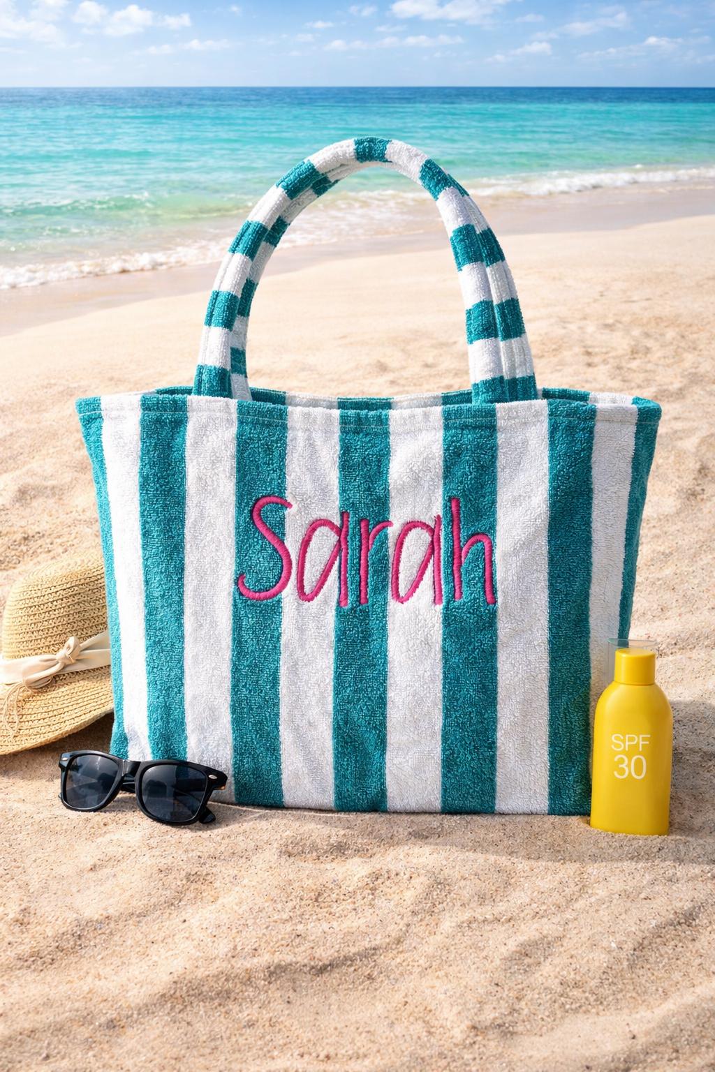 Teal Beach Bag - Etsy display picture 1