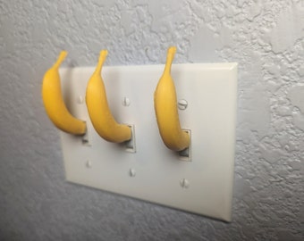 Banana light switch cover set