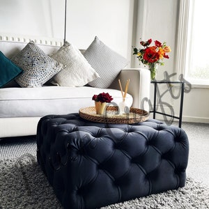 Mink velvet footstool discount