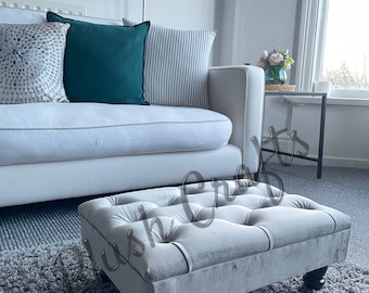 Hand made Small Footstool/Coffee table Brands new, Silver