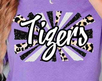 Tigers Digital Download Leopard Tigers Png Custom Mascot Png Tigers Paw Print Png Mascot Png School Tiger Png School Spirit Png Game Day Png