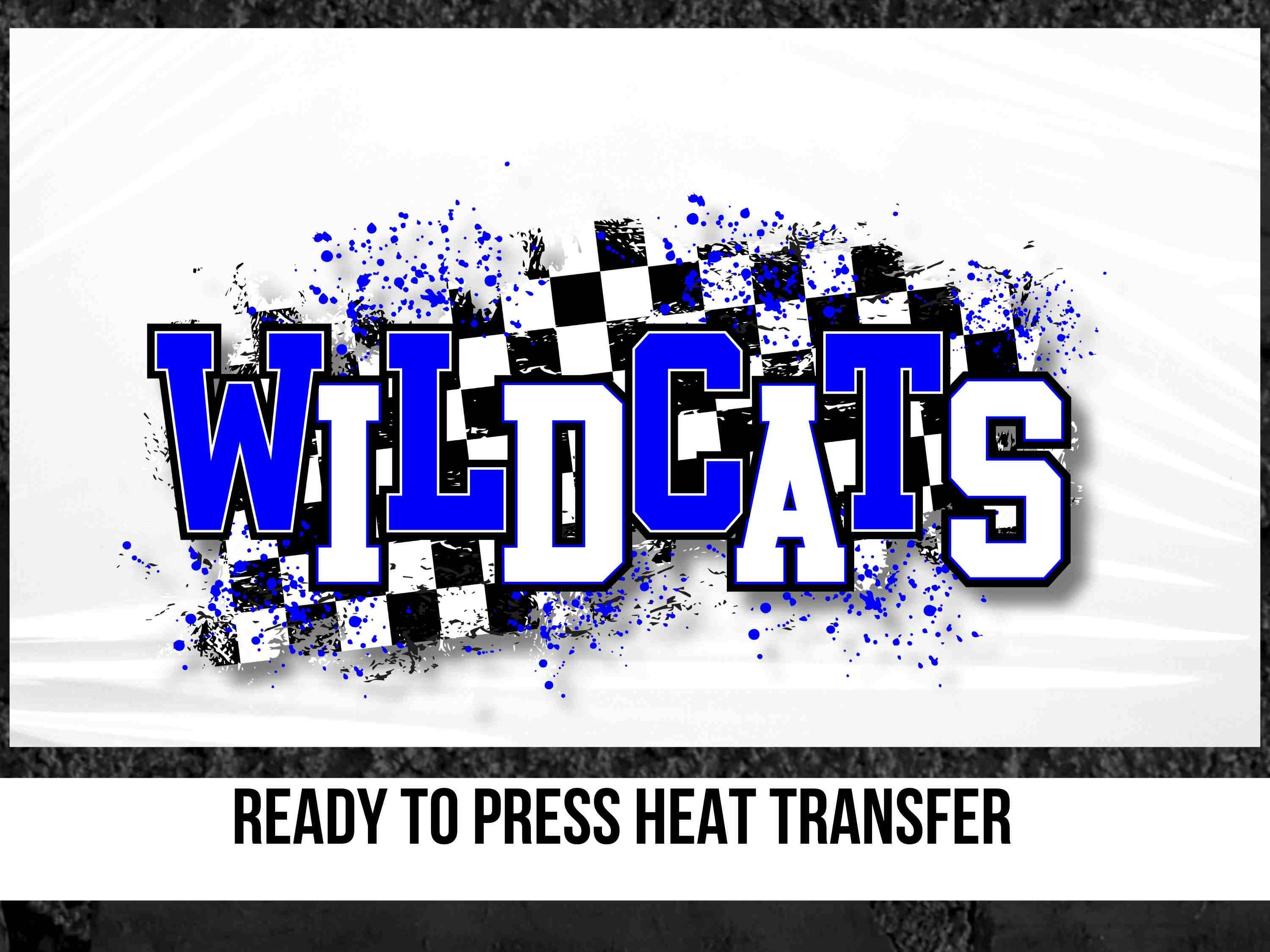 Wildcat dtf transfer Game Day ready to press dtf transfer school spirit heat transfer mascot dtf prints custom screen print ready for press