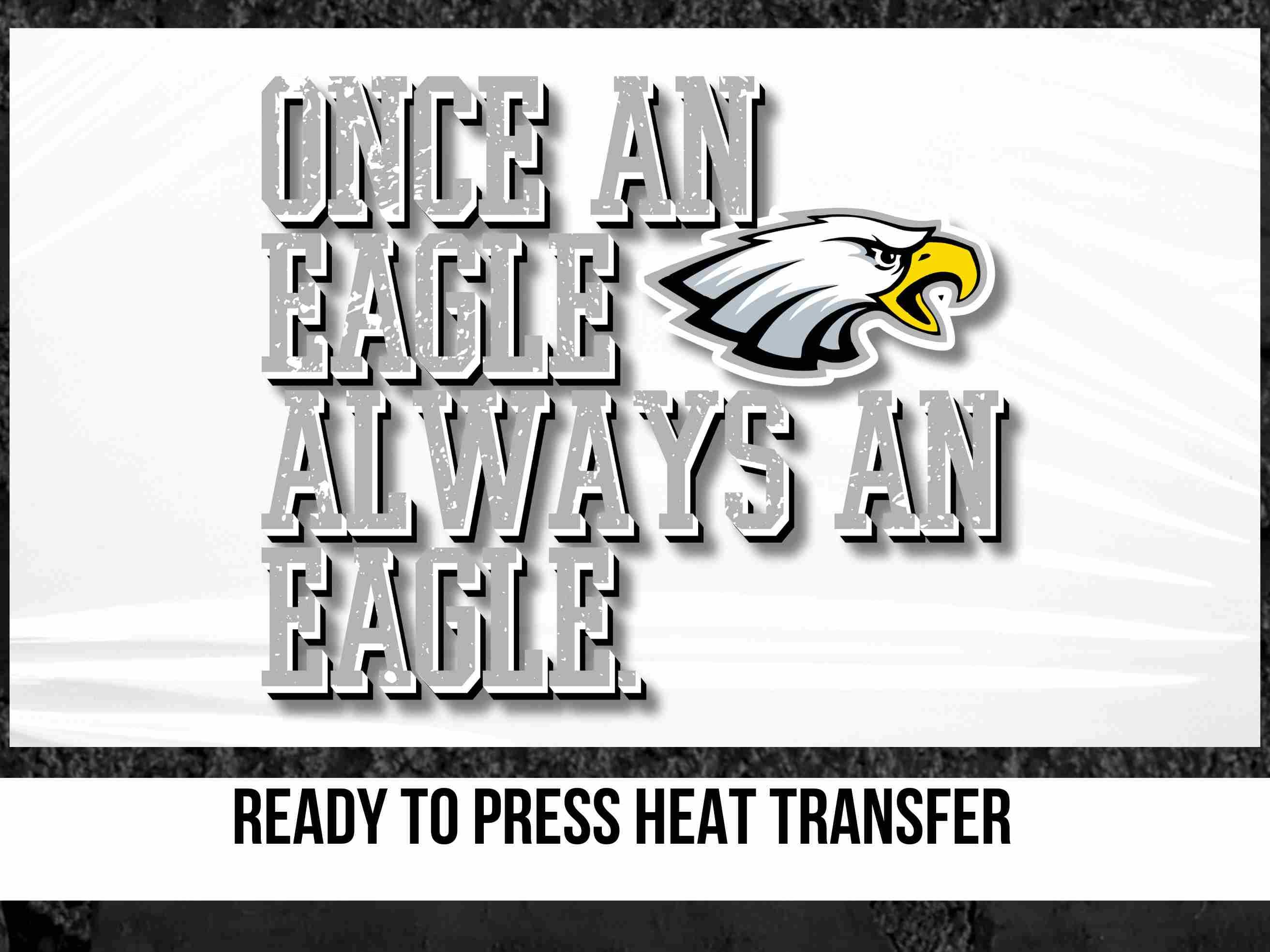Eagles dtf transfer Eagles ready to press football image transfer custom screen print transfer school mascot dtf transfer ready for press