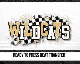 Wildcat dtf transfer Game Day ready to press dtf transfer school spirit heat transfer mascot dtf prints custom screen print ready for press