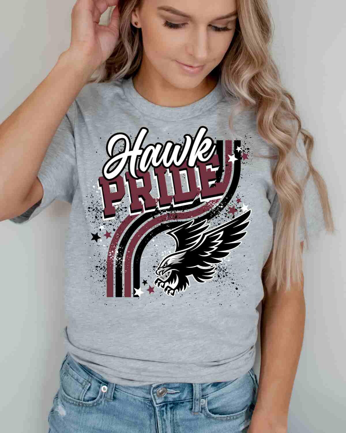 Hawks Digital Download Maroon Hawks Png Hawk Pride Wavy Retro Png ...