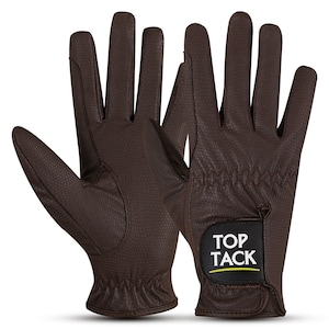 Guantes de equitación para damas Top Tack de piel sintética de primera calidad con diseño de serpiente