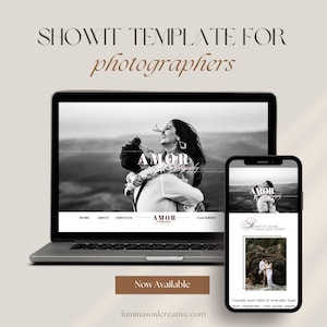 Showit Website Template for Wedding Photographers and Photographers, Showit Template, Modern Creative Website, Photography Showit Template