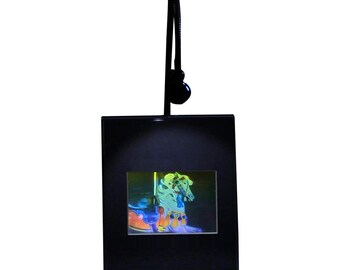 LIGHTED DESK STAND 3D Carosel Horse True Colour Hologram Picture, Collectible Embossed Film, Horse Lover Gifts, High-Quality Holographic Art