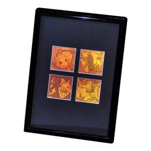 FRAMED 3D Nature 2 (Rare) 4-up 2-Channel Hologram Picture, Collectible Photopolymer Film, Nature 4-up Lovers, High-Quality Holographic Arts