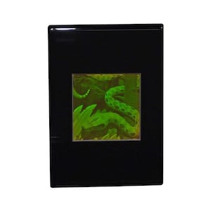 3D SNAKE Hologram Picture (FRAMED), Collectible Polaroid Photopolymer Film, Vintage 1990s SNAKE Lover Gifts, High-Quality Holographic Arts