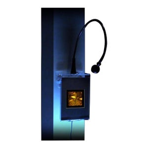 LIGHTED WALL DISPLAY 3D High Tech Man Hologram Picture, Collectible Photopolymer Film, 1980s High Tech Man, Quality Werewolf Holographic Art