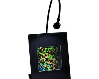 3D NUMBERS IN SPACE Hologram Picture (Lighted Desk Stand), Collectible Embossed Type Film, Number Lover Gifts, High-Quality Holographic Arts
