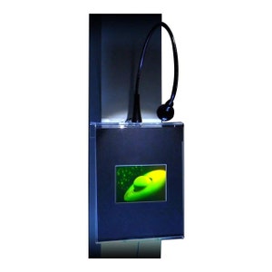 3D Saturn Hologram Picture (LIGHTED WALL DISPLAY), Collectible Polaroid Photopolymer Film, Space Lover Gifts, High-Quality Holographic Arts