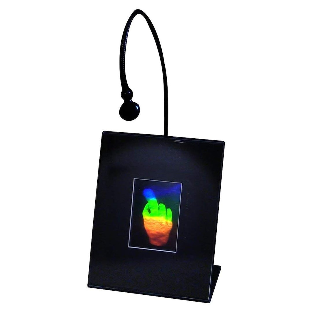 Homogram Desk 3D Finger Hologram Picture, Lighted Desk Stand, Collectible Art - Etsy