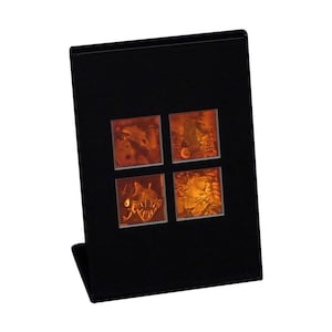 DESK STAND 3D Nature 2 (Rare) 4-up 2-Channel Hologram Picture, Collectible Photopolymer Film, 3D Nature Lovers, High-Quality Holographic Art