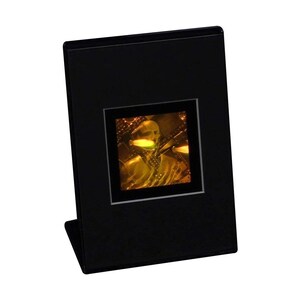 3D High Tech Man Hologram Picture (DESK STAND), Collectible Photopolymer Type, 1990s Hight Tech Man Hologram, High-Quality Holographic Arts