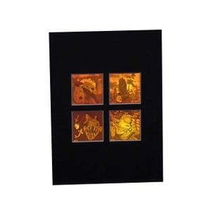 3D Nature 2 (Rare) 4-up 2-Channel Hologram Picture (MATTED), Collectible Photopolymer Type Film, Nature Lovers, High-Quality Holographic Art