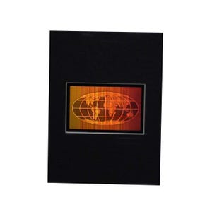 MATTED 3D World Map Hologram Picture, Collectible Photopolymer Type Film, 3D World Map Hologram Lovers, High-Quality 3D Map  Holographic Art