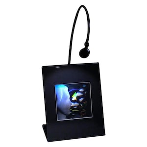 3D Future Thought Hologram Picture (LIGHTED DESK STAND), Collectible Embossed Film Type, 3D Future Gifts, High-Quality 3D Holographic Arts