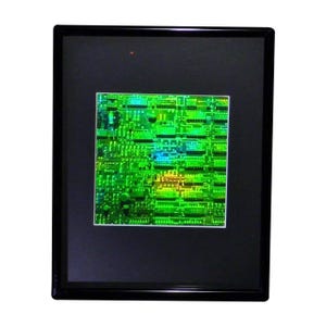 FRAMED 3D Circuit Board Hologram Picture, Collectible EMBOSSED Type Film, 1990s Circuit Board Lover Gifts, High-Quality 3D Holographic Arts