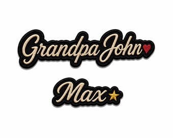 Personalized Memory Name Patch, Custom Memorial Embroidered Patch, Keepsake Gift