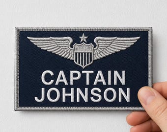 Custom Pilot Name Patch | Personalized Aviator Badge