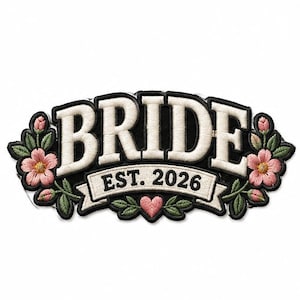 Bride Denim Jacket Patch, Bridal Wedding Patch, Personalized Bride Gift, Christmas Gift