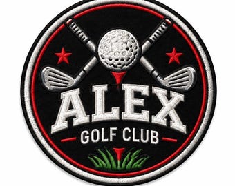 Anpassad golfnamnlapp, personlig golfklubbamärke, golfbagjacka, julklapp till golfare