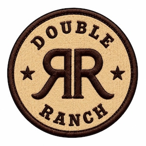 Custom Ranch Patch Embroidered Western Monogram Badge Personalized Name Emblem