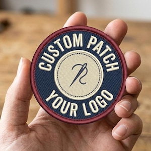 Parche bordado personalizado: con tu logotipo, termoadhesivo o con cierre de velcro.