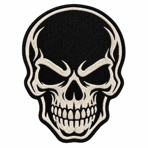 Skull Patch, Biker Jacket Patch, Christmas Gift, Gift for Men & Women