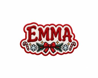 Personalized Christmas Pajama Name Patch, Christmas Gift for Girls & Boys